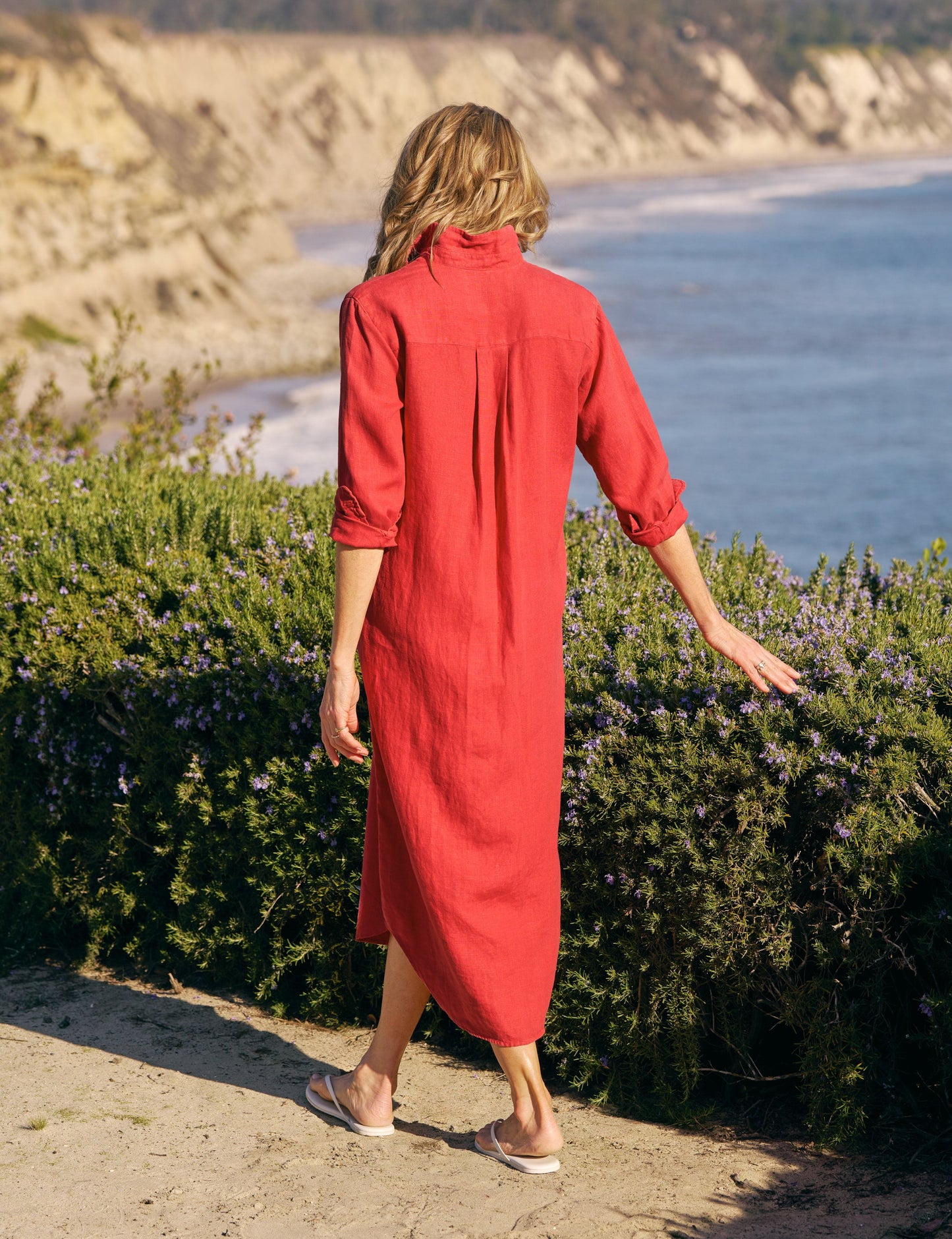 RORY Summer Red, Washed Linen