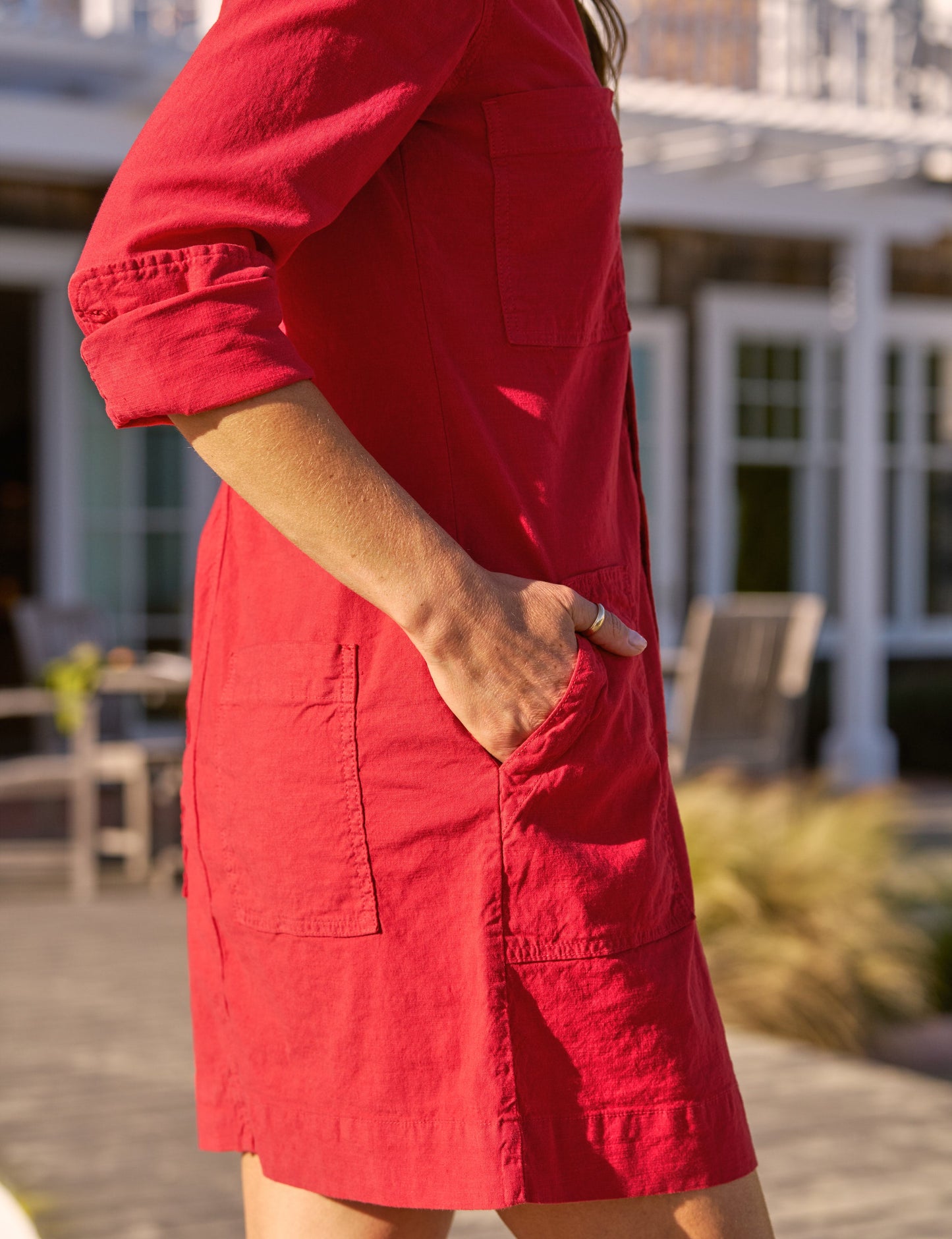 SOUTHERN IRELAND Double Decker Red, Italian Performance Linen