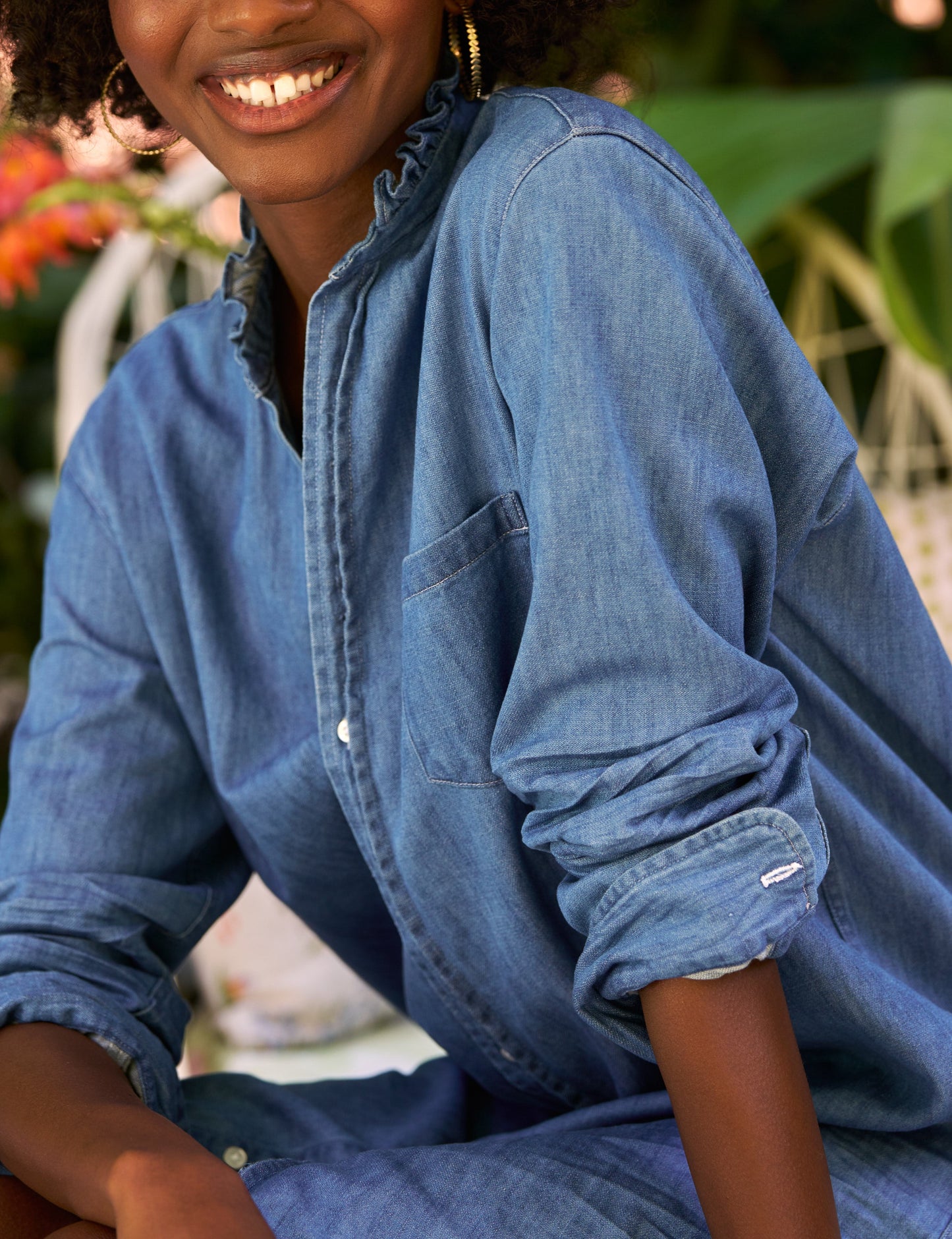 MARY RUFFLE Vintage Stonewashed Indigo, Famous Denim