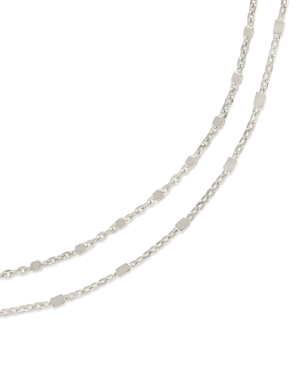 Sterling Silver Chloe Chain Bracelet Set of 2