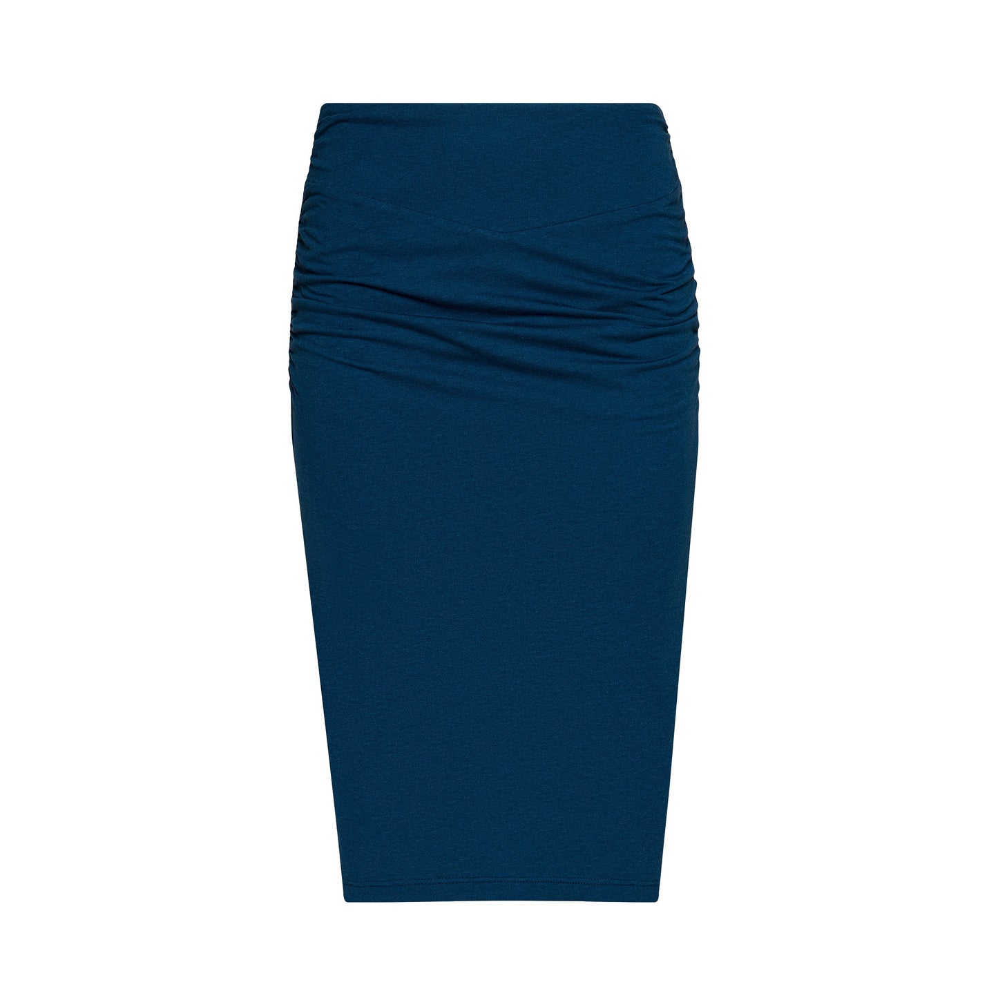 The Debra Double-Lined Jersey Skirt in Navy