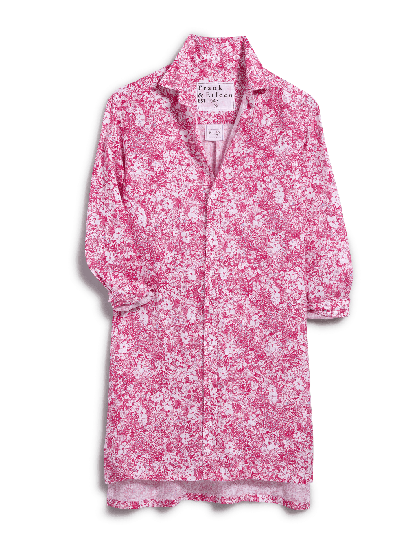 HUNTER Pink Floral, Italian Classic Linen