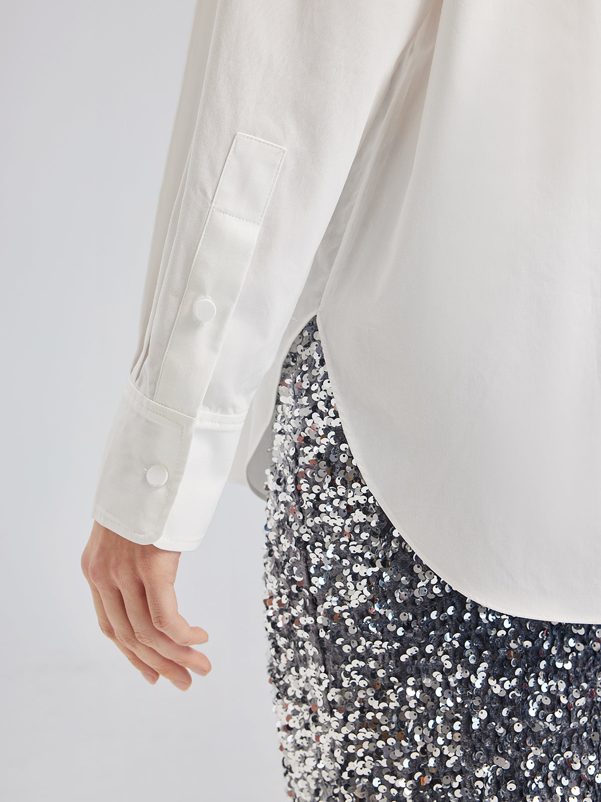 French Beaded Embroidered Shirt