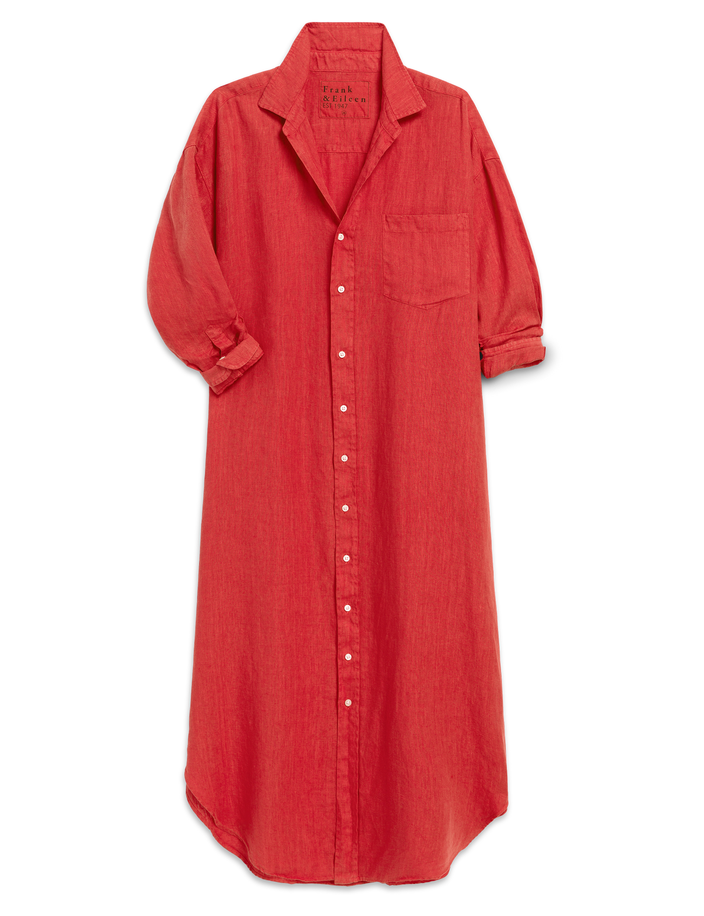 MEGAN Summer Red, Washed Linen