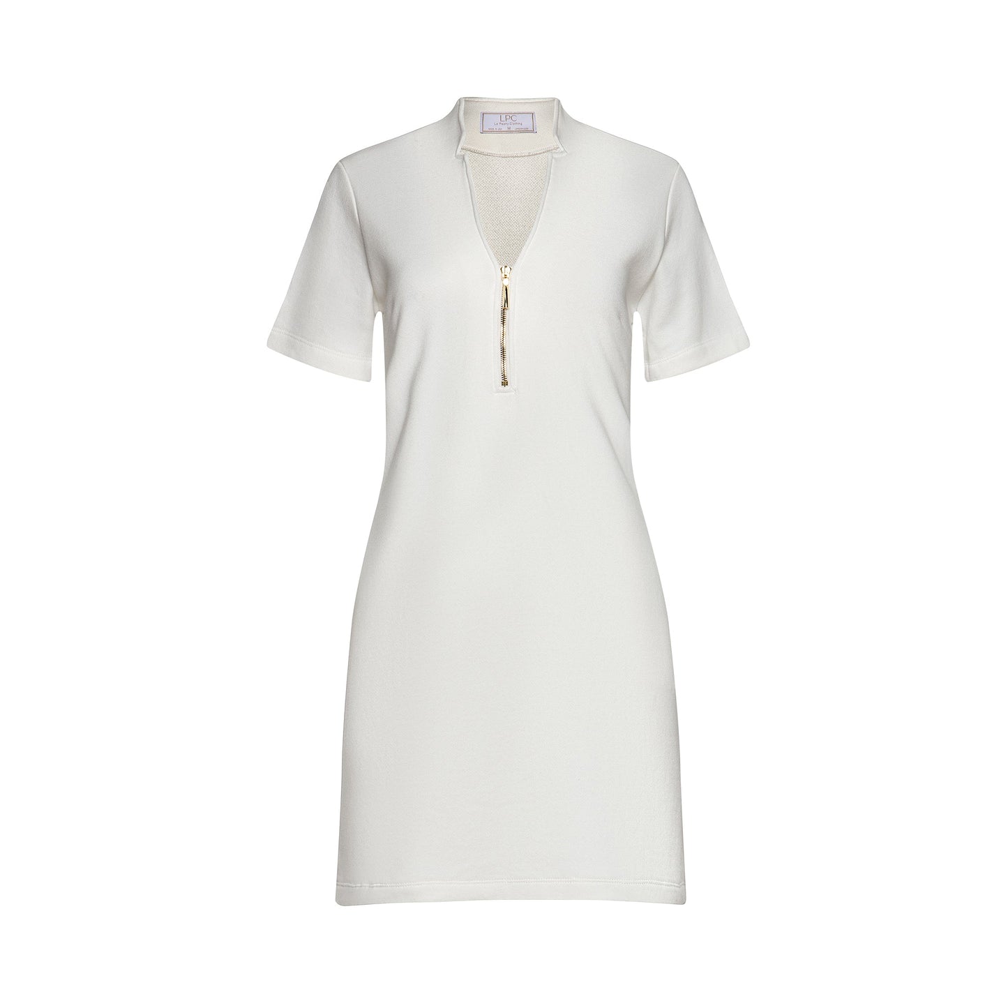 The Megan Pull Over Dress in White
