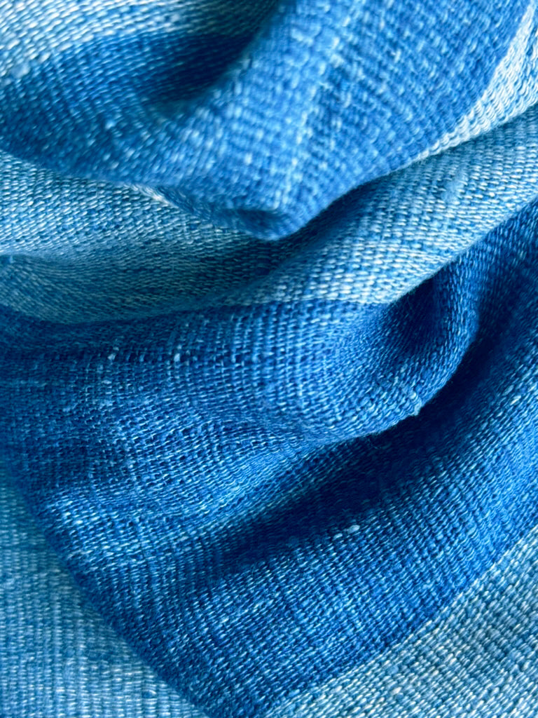 The Artisanal Fine Weave Striped Silk Dress