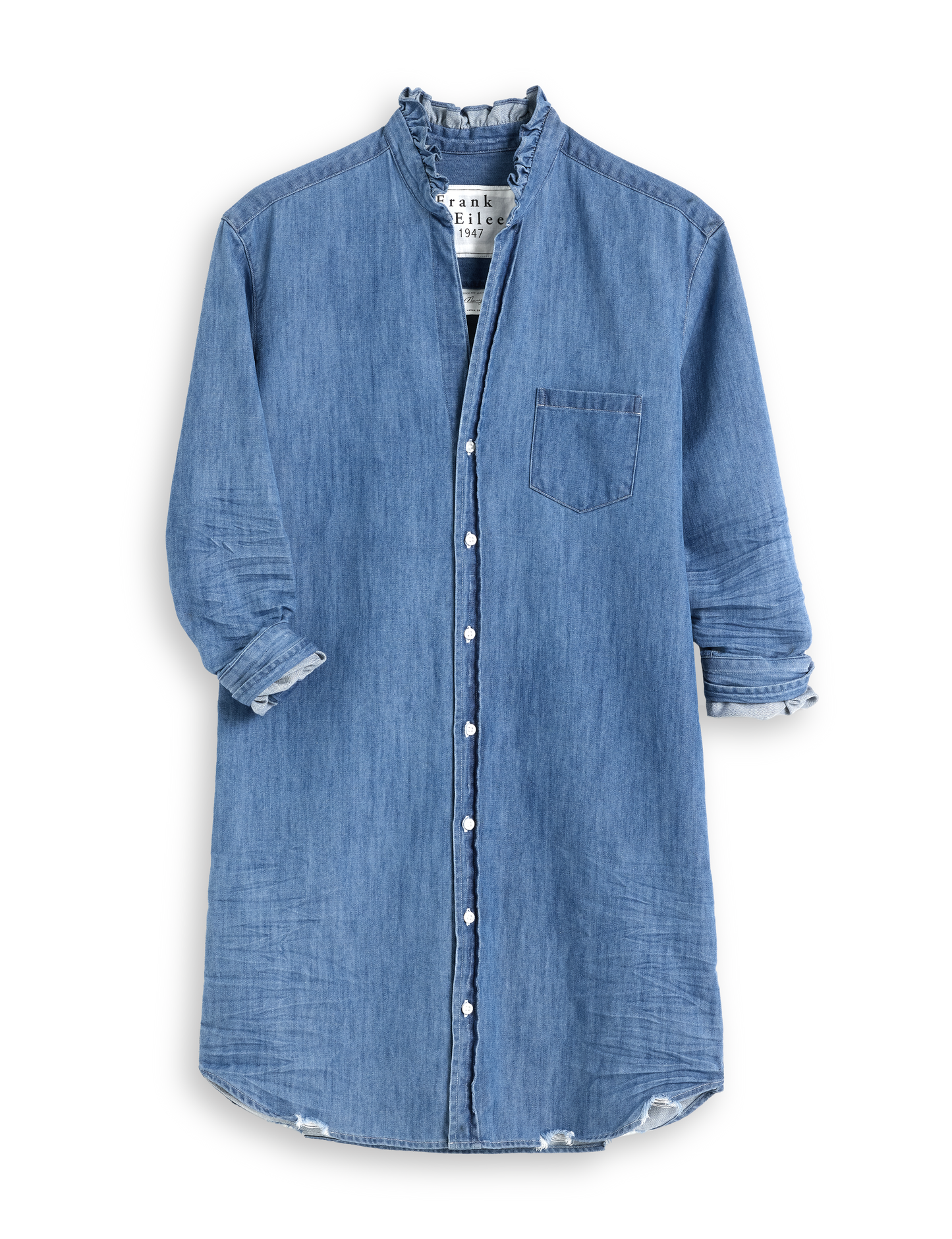 MARY RUFFLE Vintage Stonewashed Indigo, Famous Denim