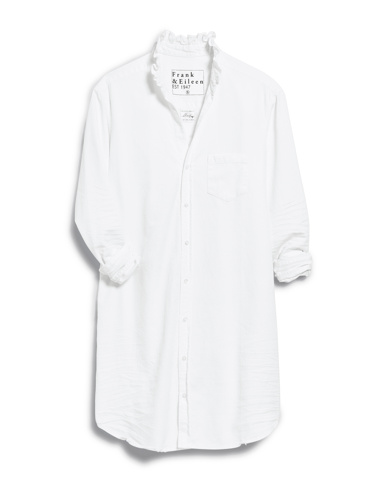 MARY RUFFLE White, Famous Denim