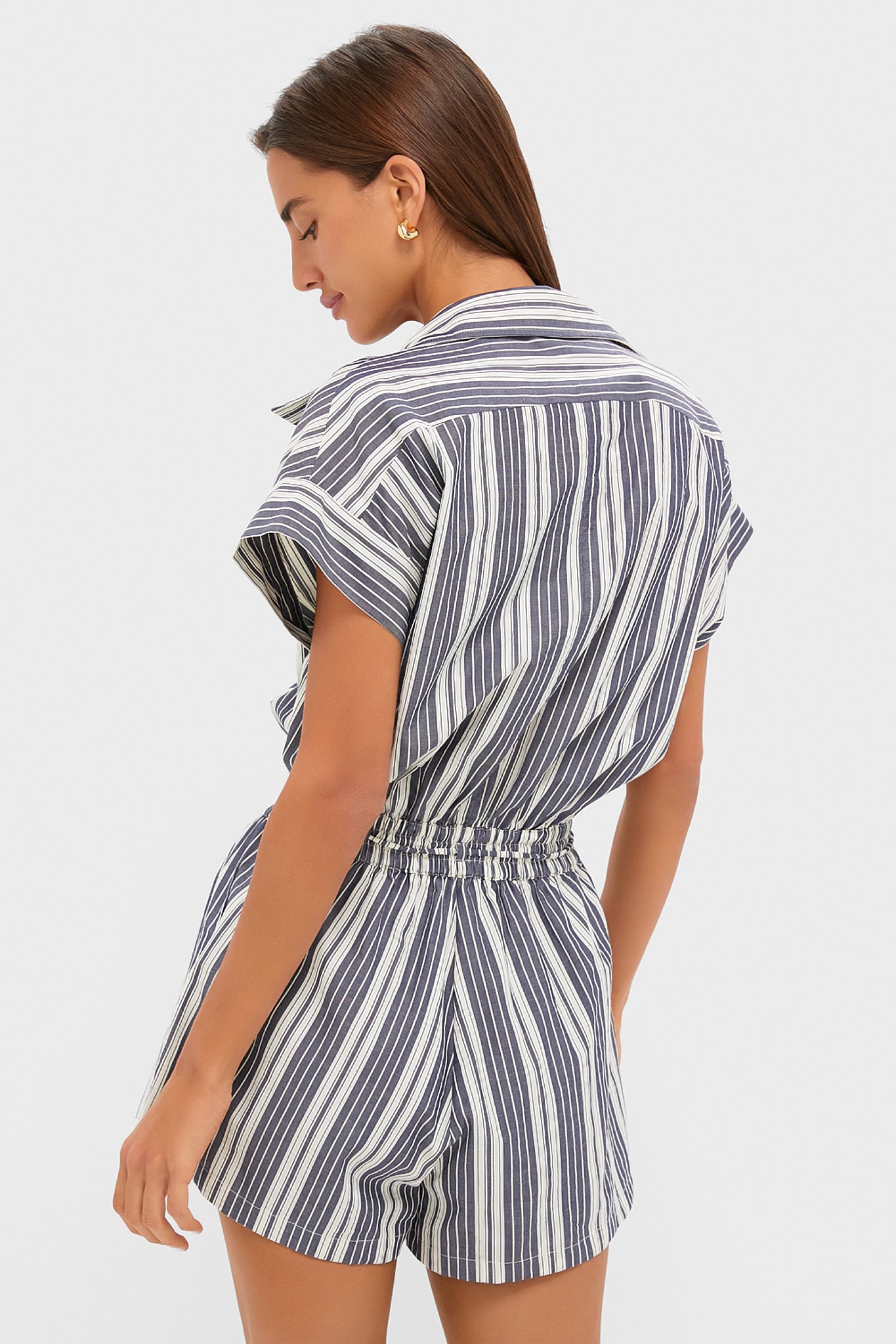 Antique Navy Stripe Cyrene Jumpsuit