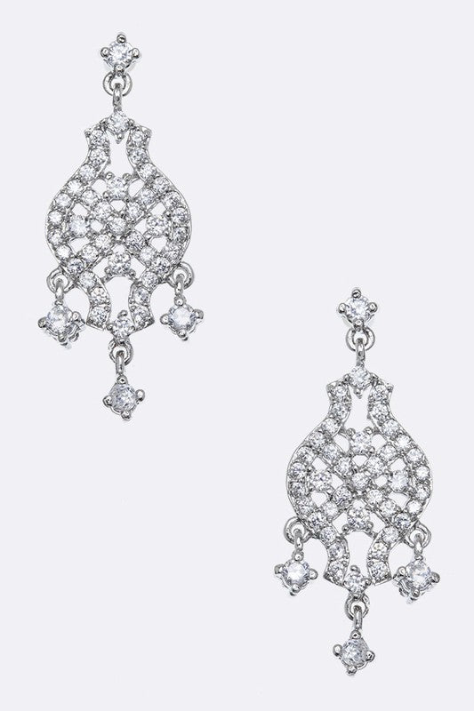 CZ Chandelier Earrings