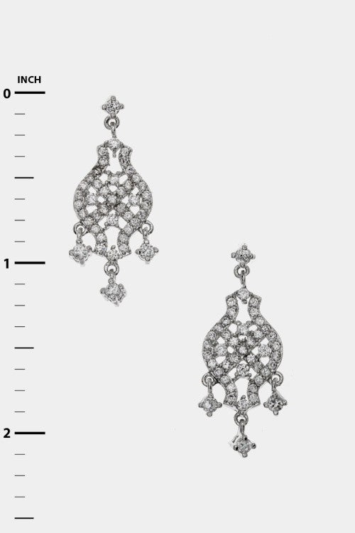 CZ Chandelier Earrings