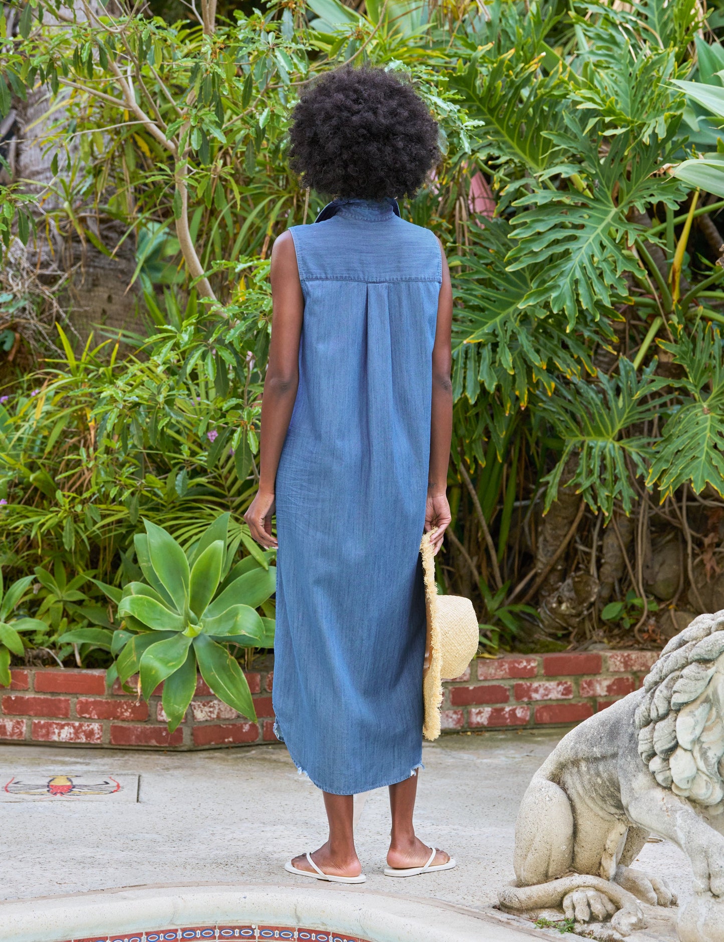 RORY SLEEVELESS Vintage Stonewashed Indigo, Famous Denim