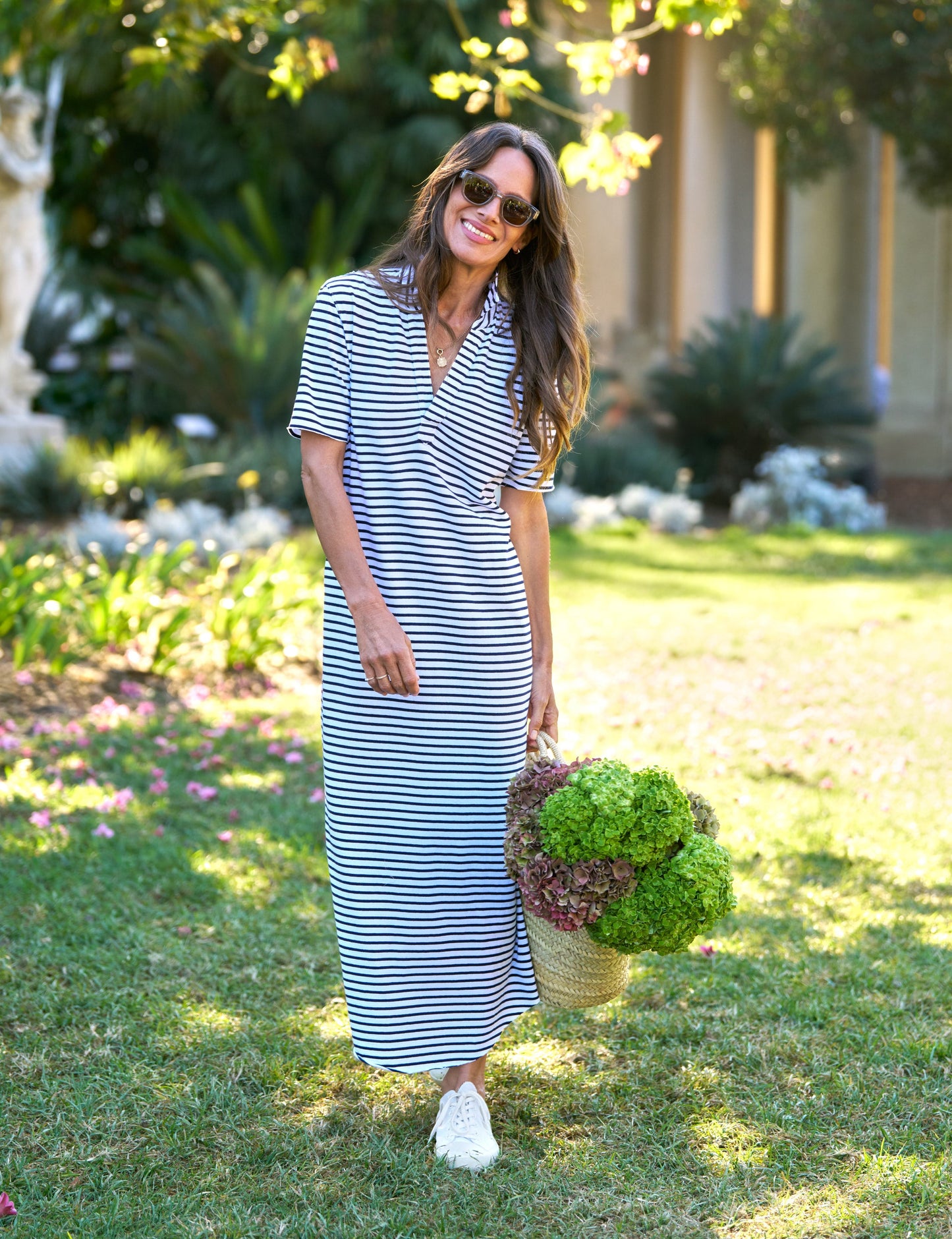 EMMA Navy French Stripe, Heritage Jersey