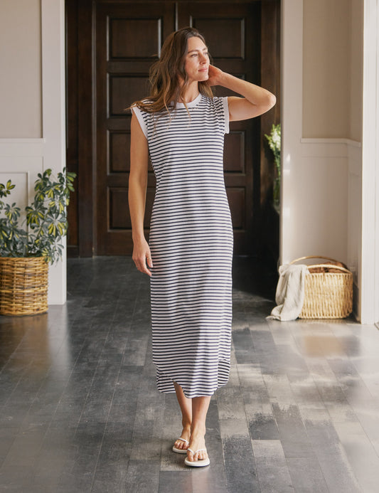 CORY Navy French Stripe, Heritage Jersey