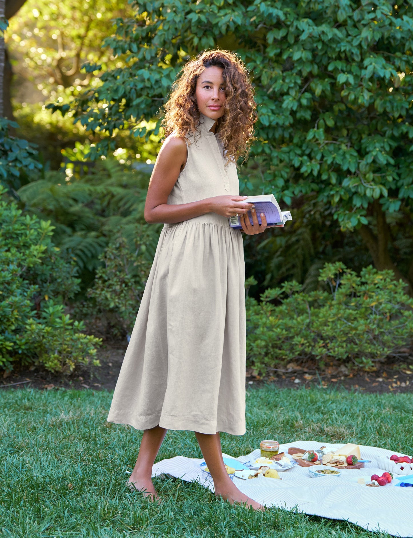 DAPHNE Sand, Washed Linen