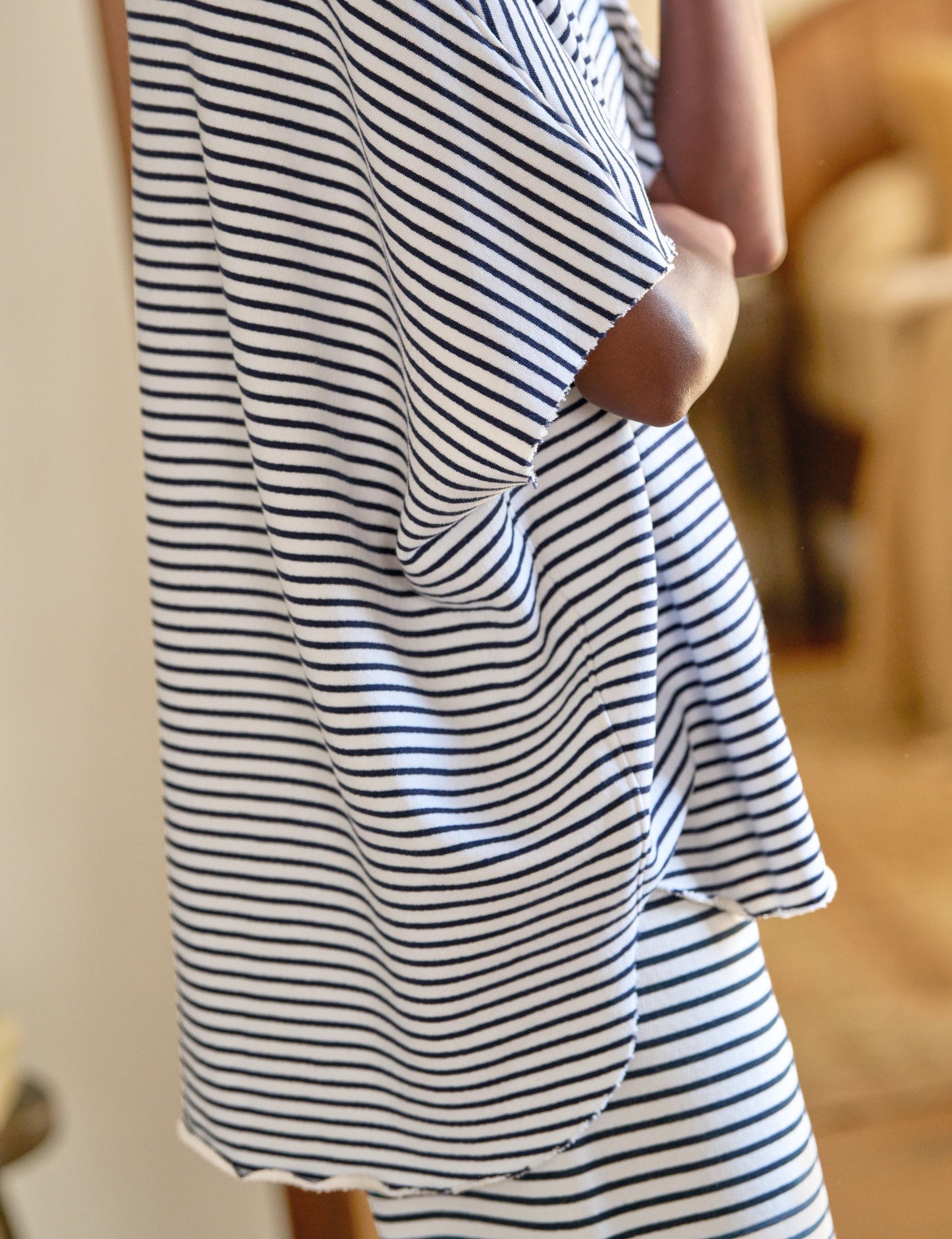 GREECE TRAVEL SET Navy French Stripe