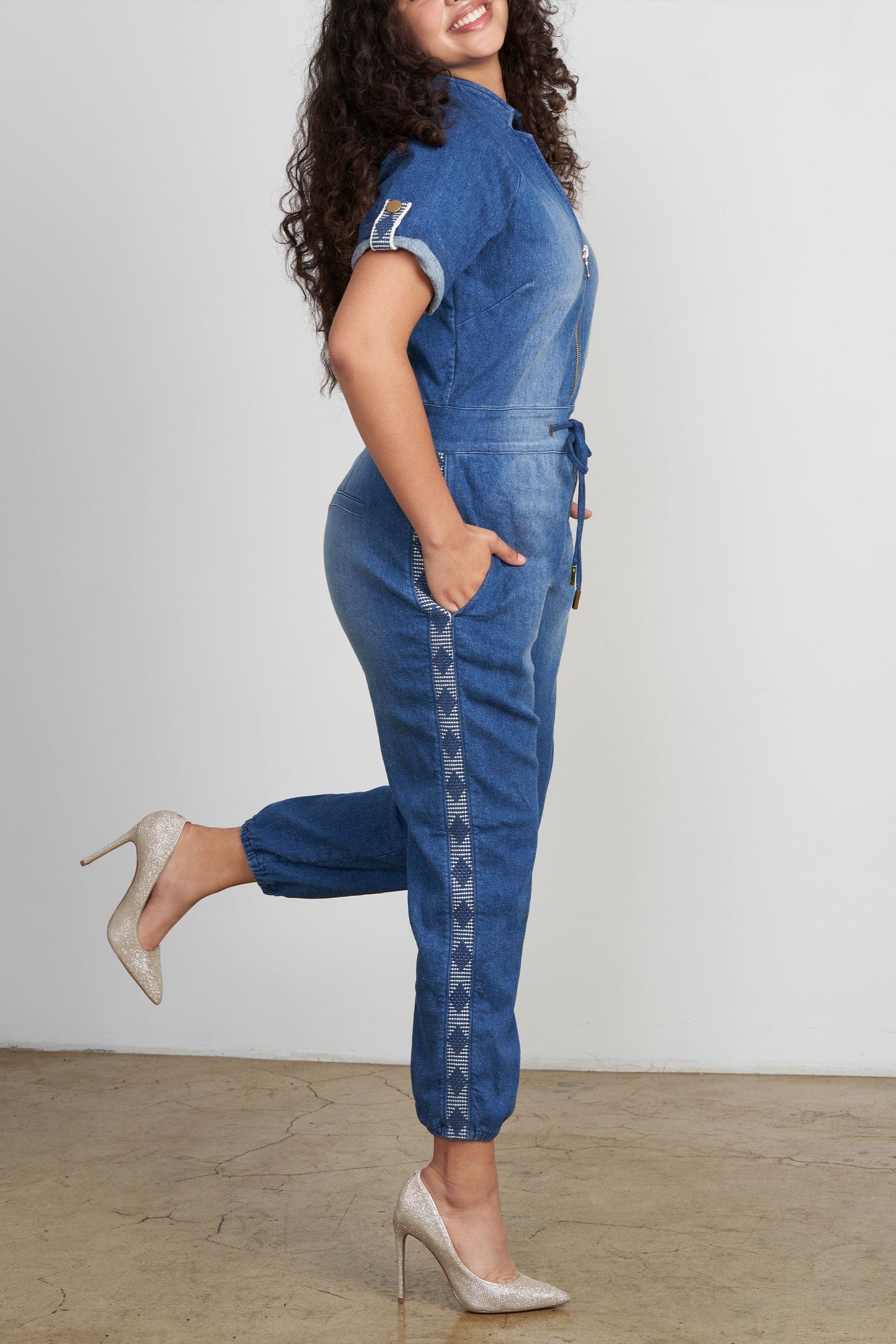 The Caroline Denim Jumpsuit