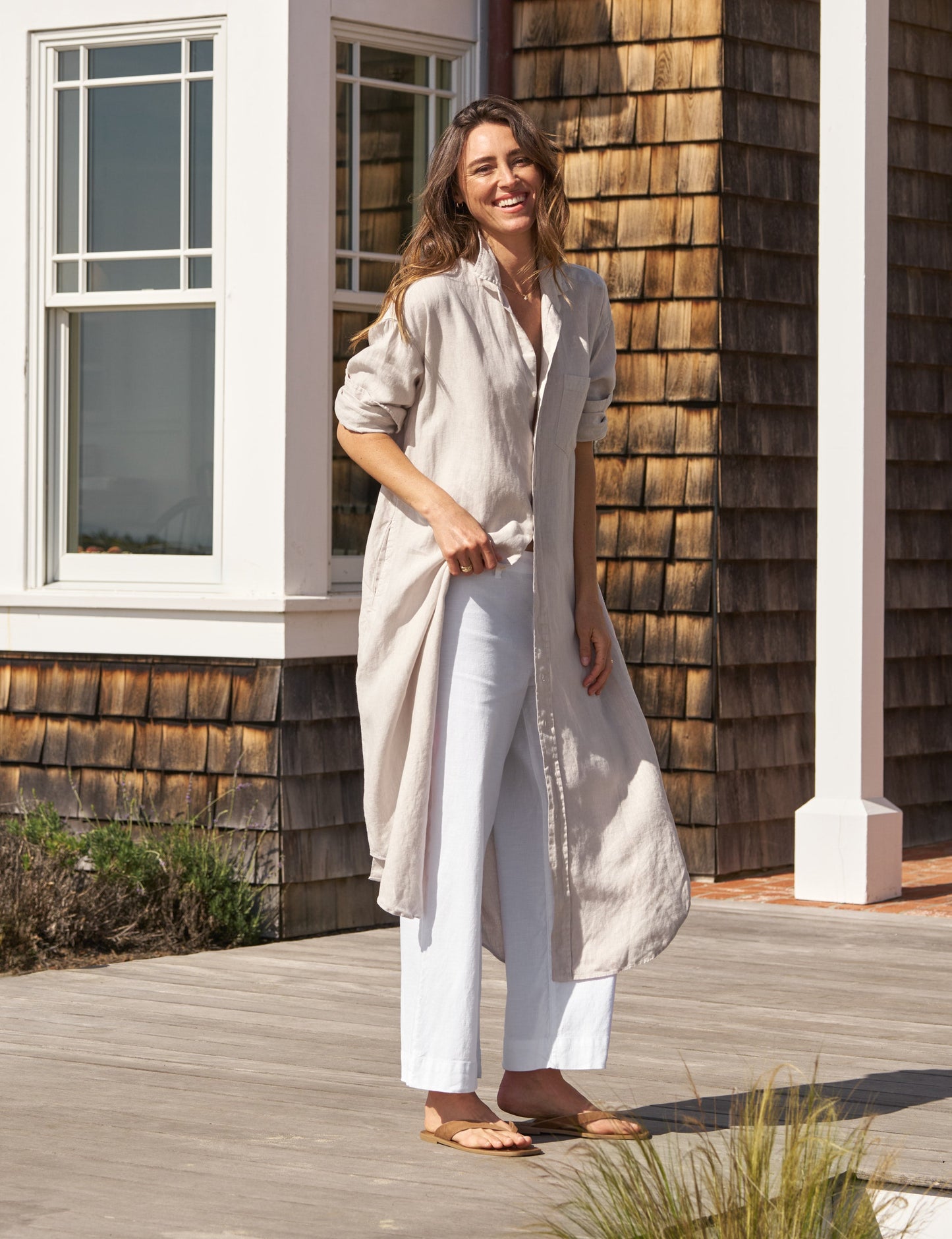 MEGAN Sand, Washed Linen