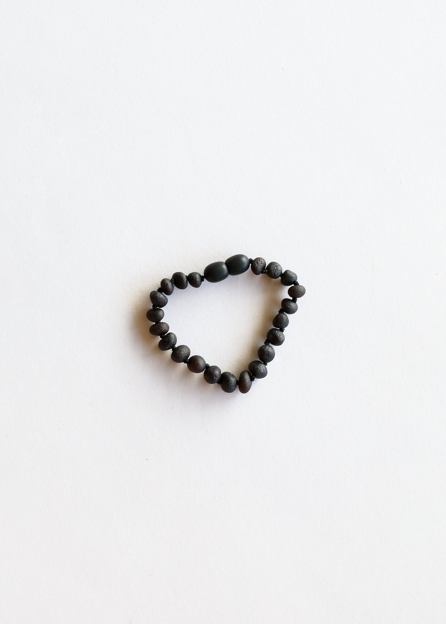 Raw Black Baltic Sea Amber || Bracelet Set