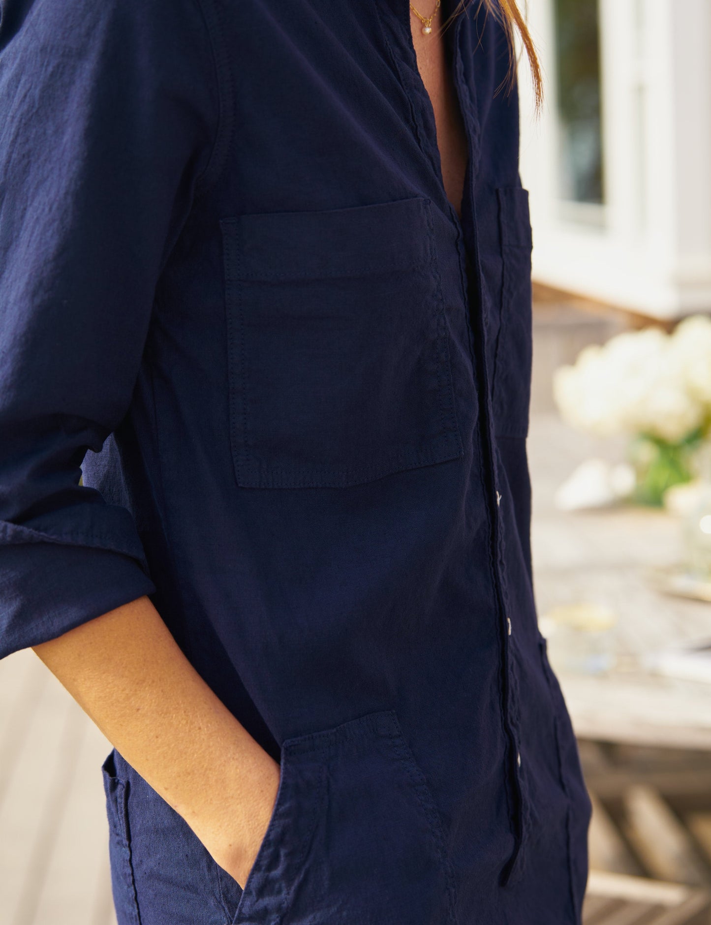 SOUTHERN IRELAND Navy, Italian Performance Linen