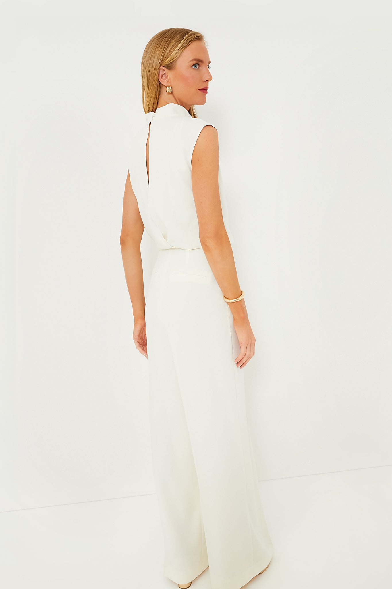 Wool White Lilia Jumpsuit