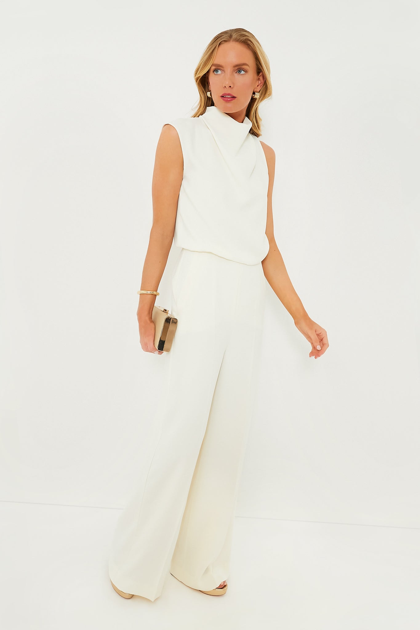 Wool White Lilia Jumpsuit