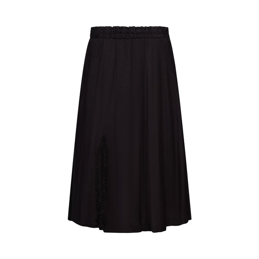 The Cecilia Skirt in Black on Black