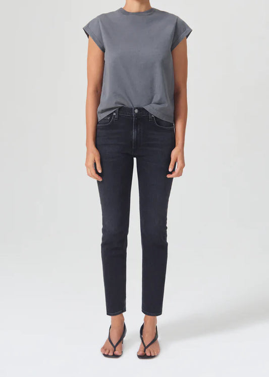 AGOLDE Willow Mid Rise Crop (Stretch)