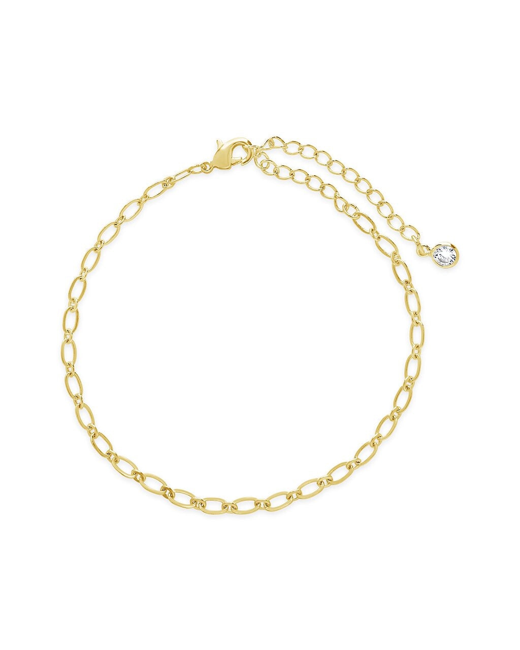Sterling Silver Stacked Chain Bracelet Set of 3
