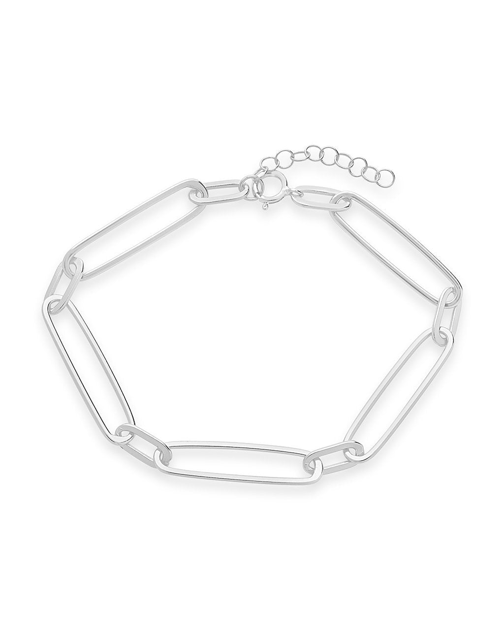 Sterling Silver Stacked Chain Bracelet Set of 3