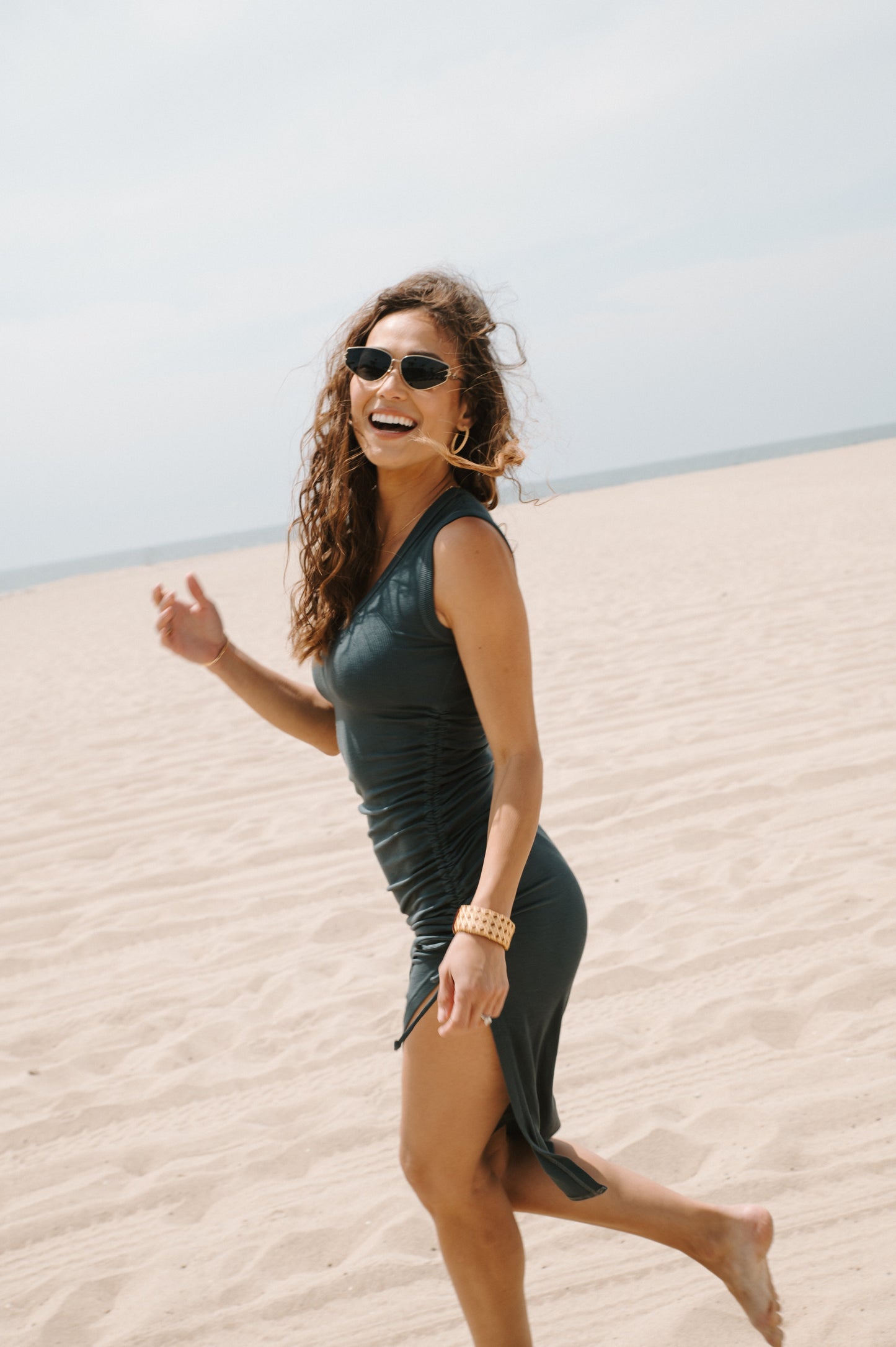 The Jessi Dress in Olive Green