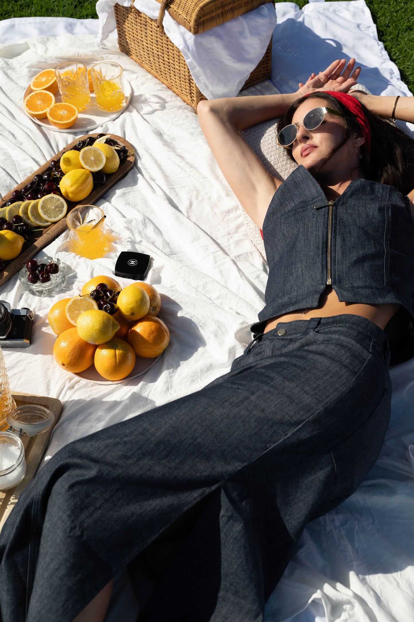 The Brandee Italian Lightweight Denim Skirt