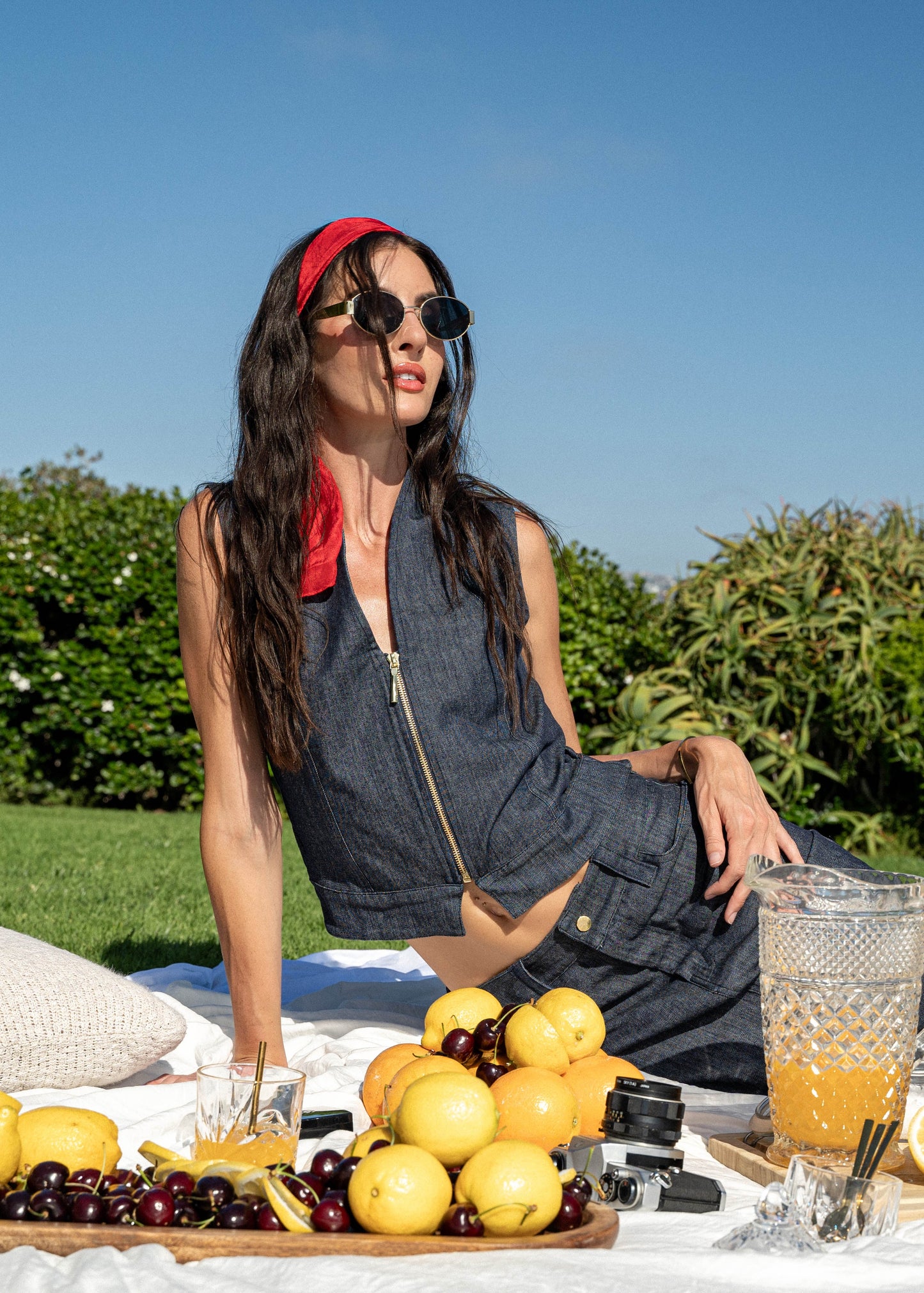 The Brandee Italian Lightweight Denim Skirt