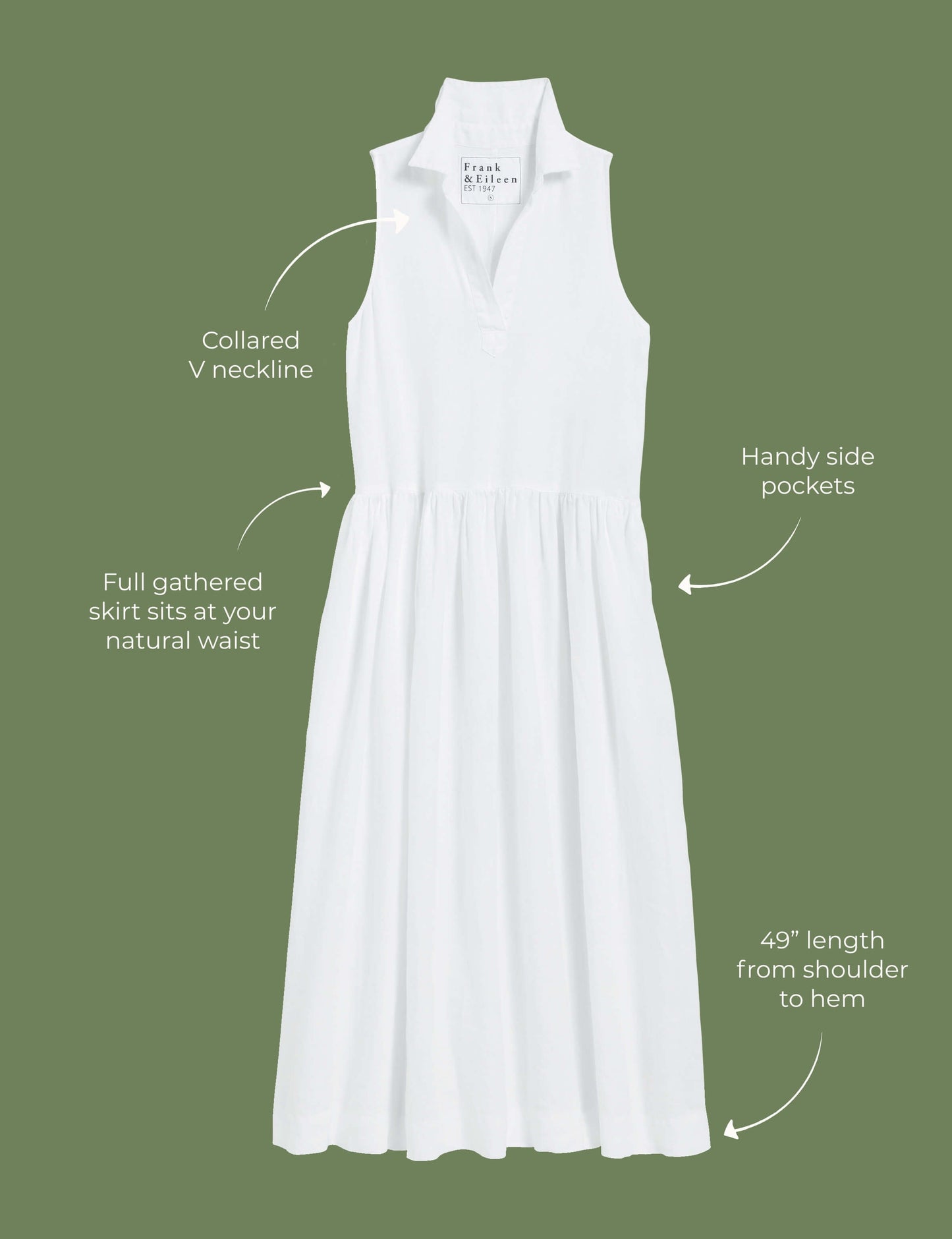 DAPHNE Navy, Washed Linen