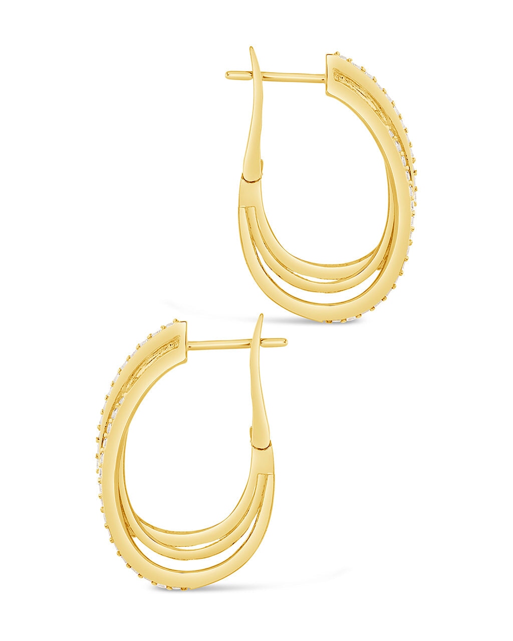 Kyle CZ Hoop Earrings