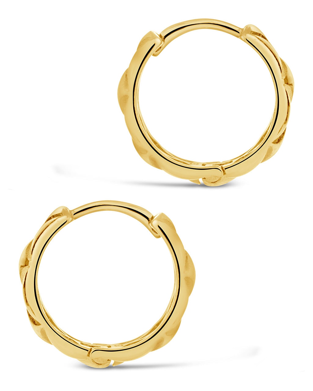 Bridget Quilted Micro Hoop Earrings