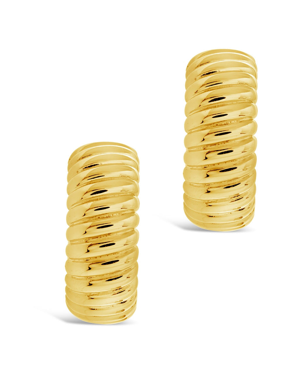 Jamie Textured Hoop Earrings