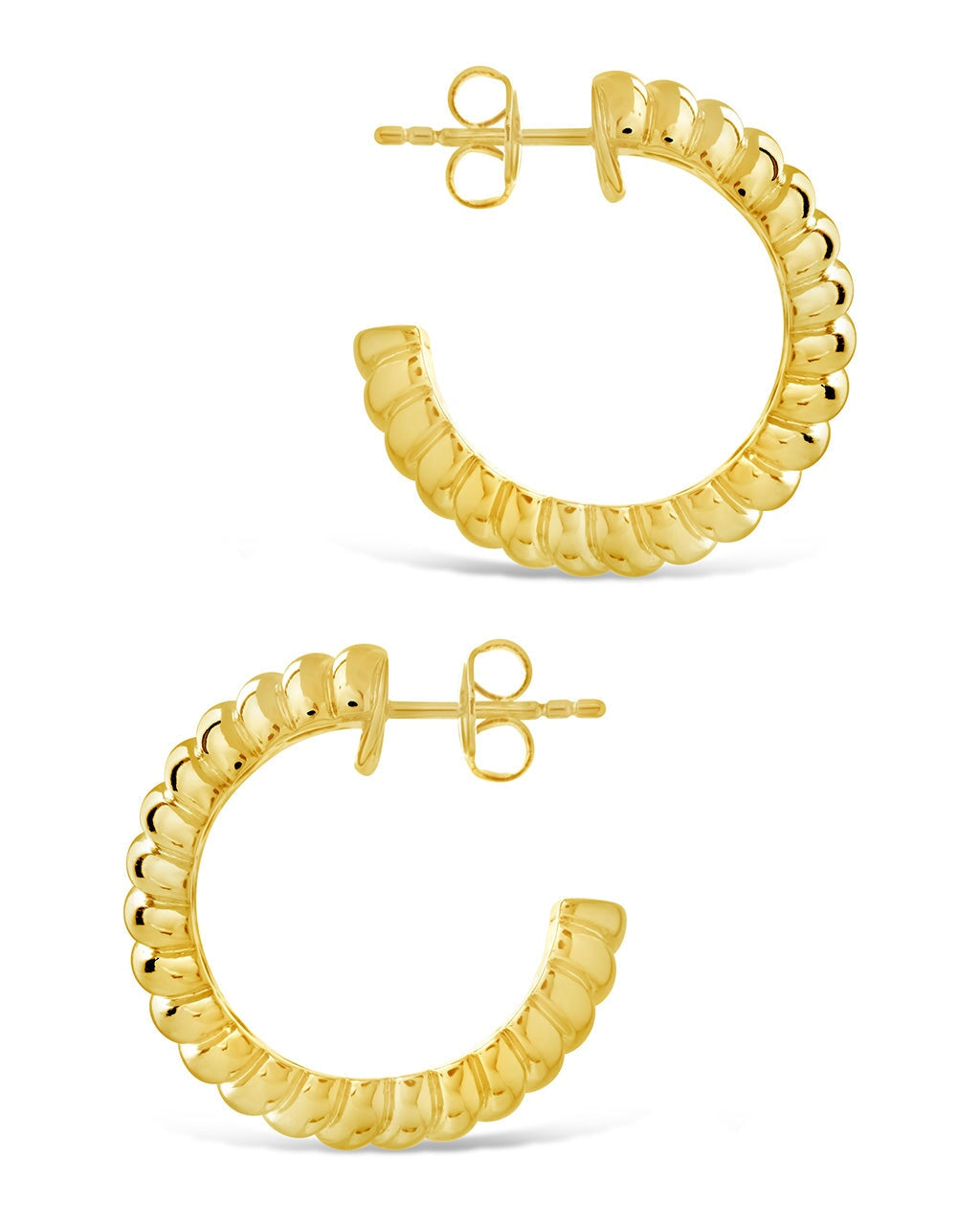 Jamie Textured Hoop Earrings