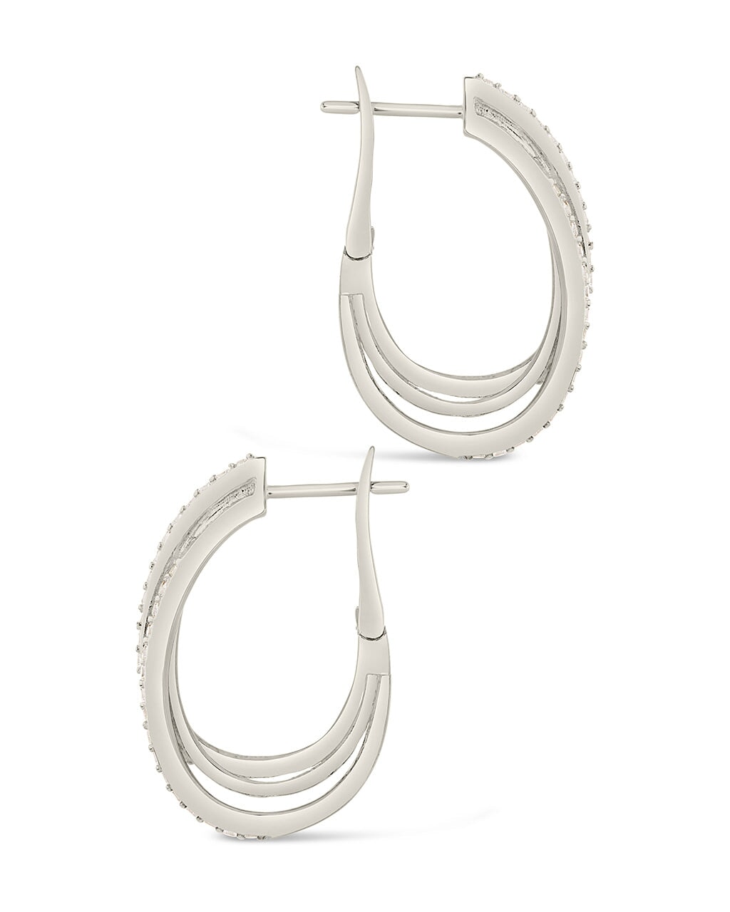 Kyle CZ Hoop Earrings