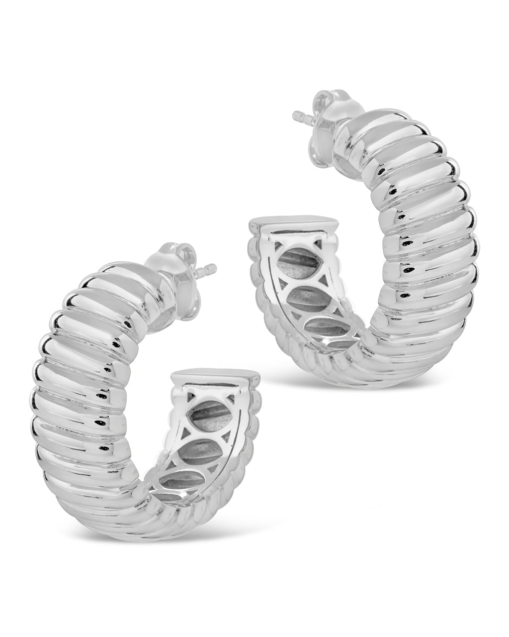 Jamie Textured Hoop Earrings