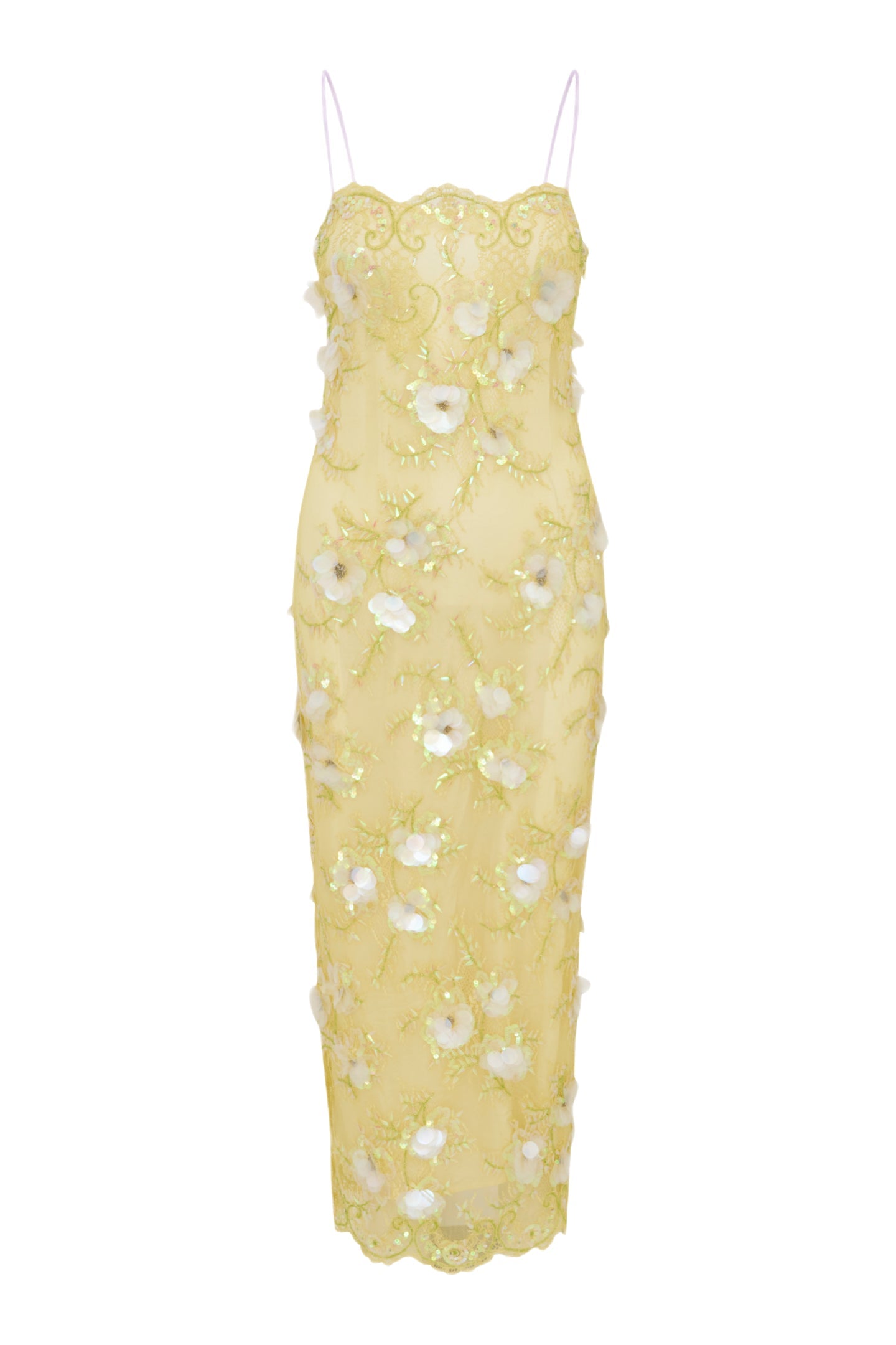Emalia Embellished Lace Maxi Dress