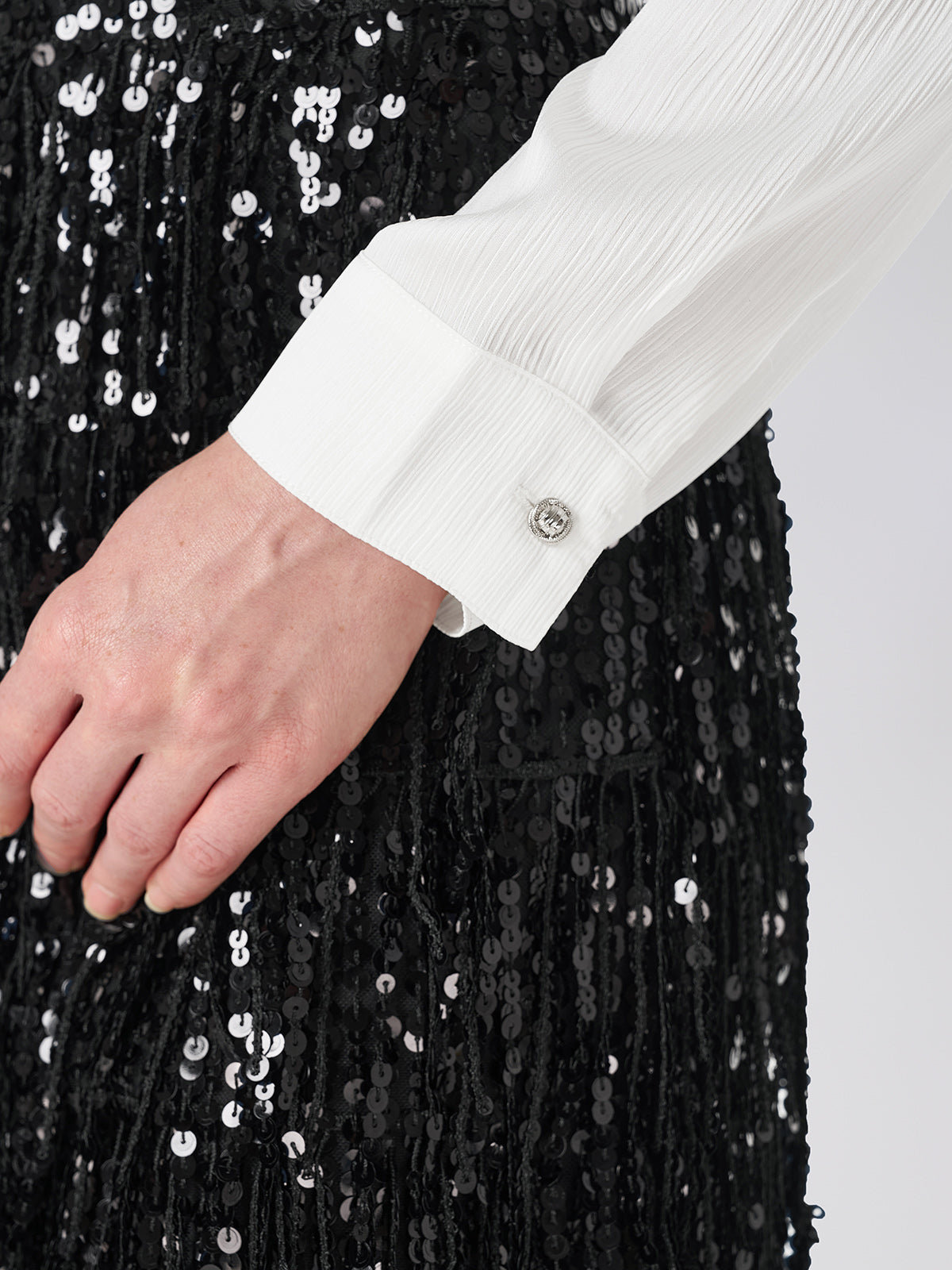 Thousand-folded Pointed Collar Shirt -Star Queen