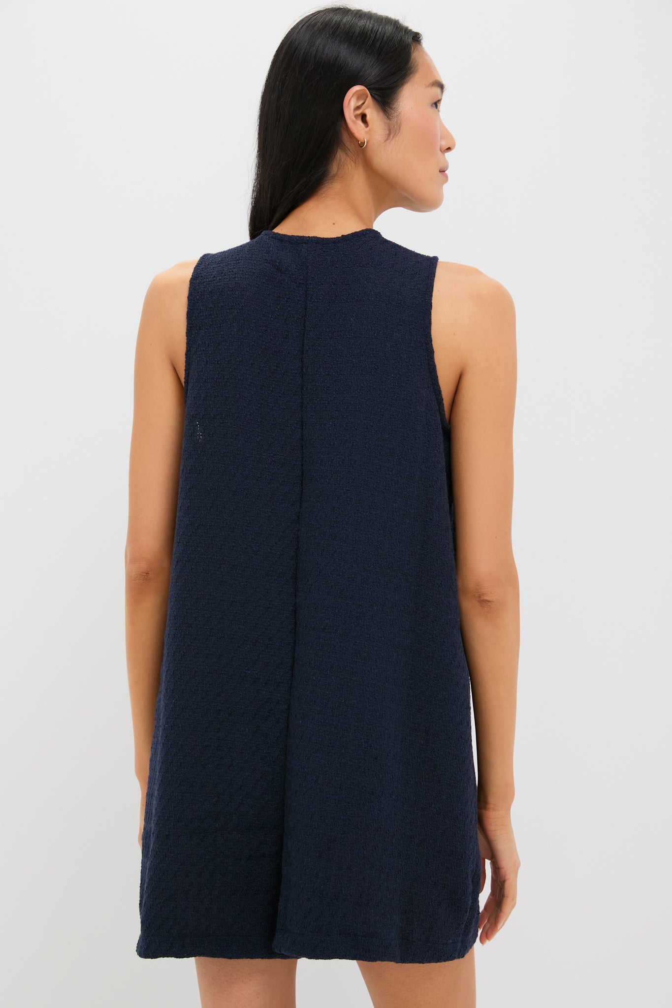 Navy Textured Myla Romper