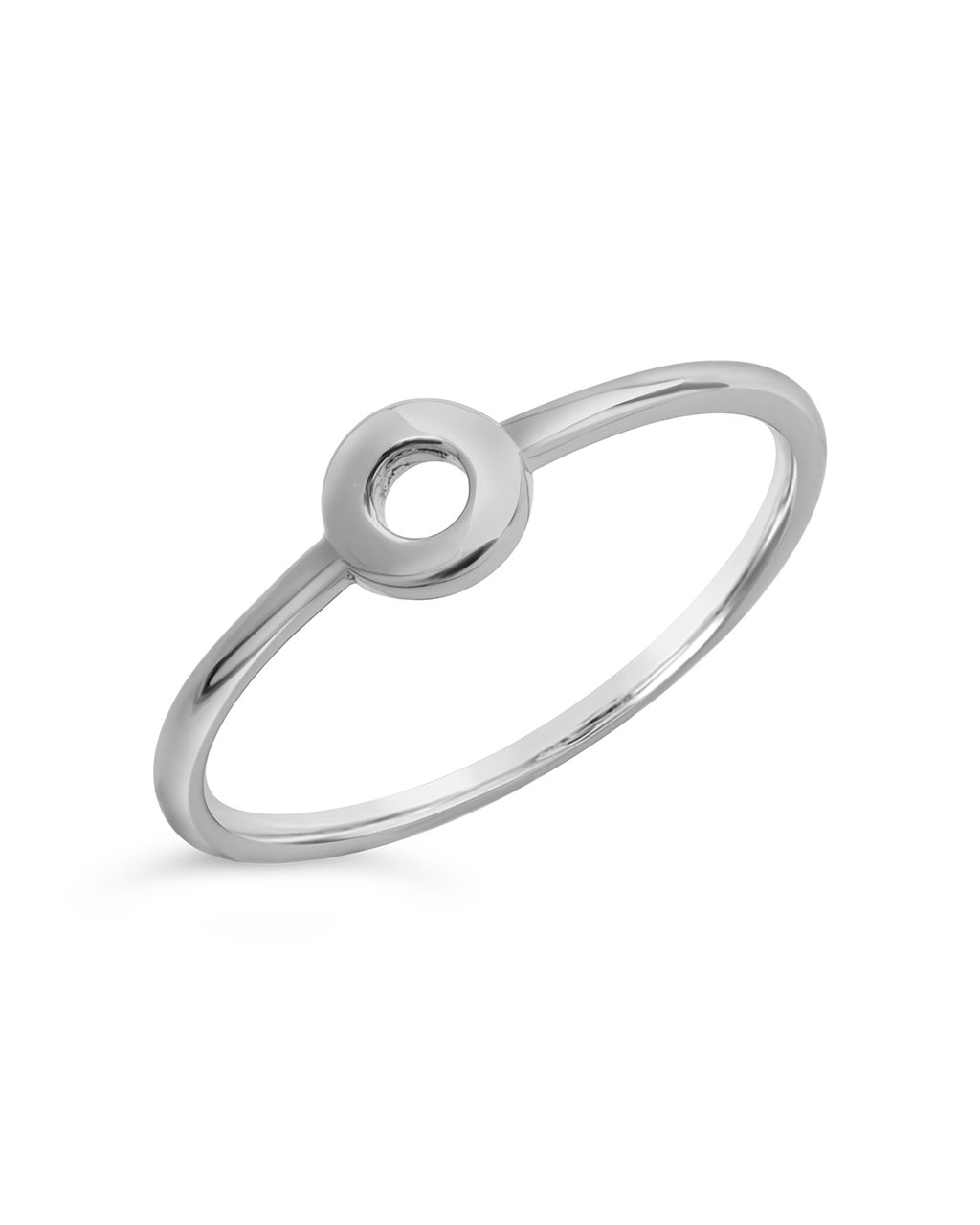 Sterling Silver Delicate Halo Ring