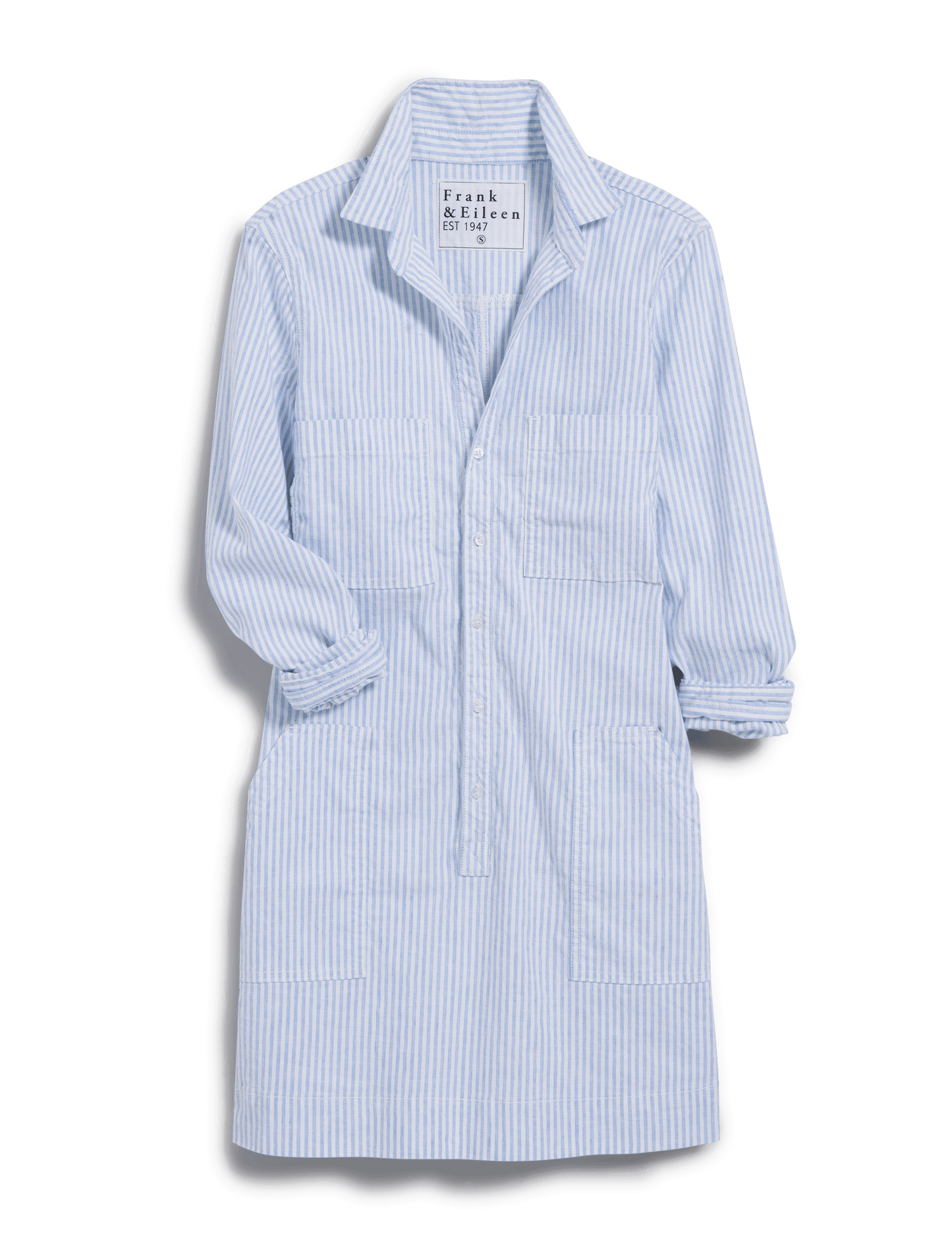 SOUTHERN IRELAND Blue and White Stripe, Italian Performance Linen