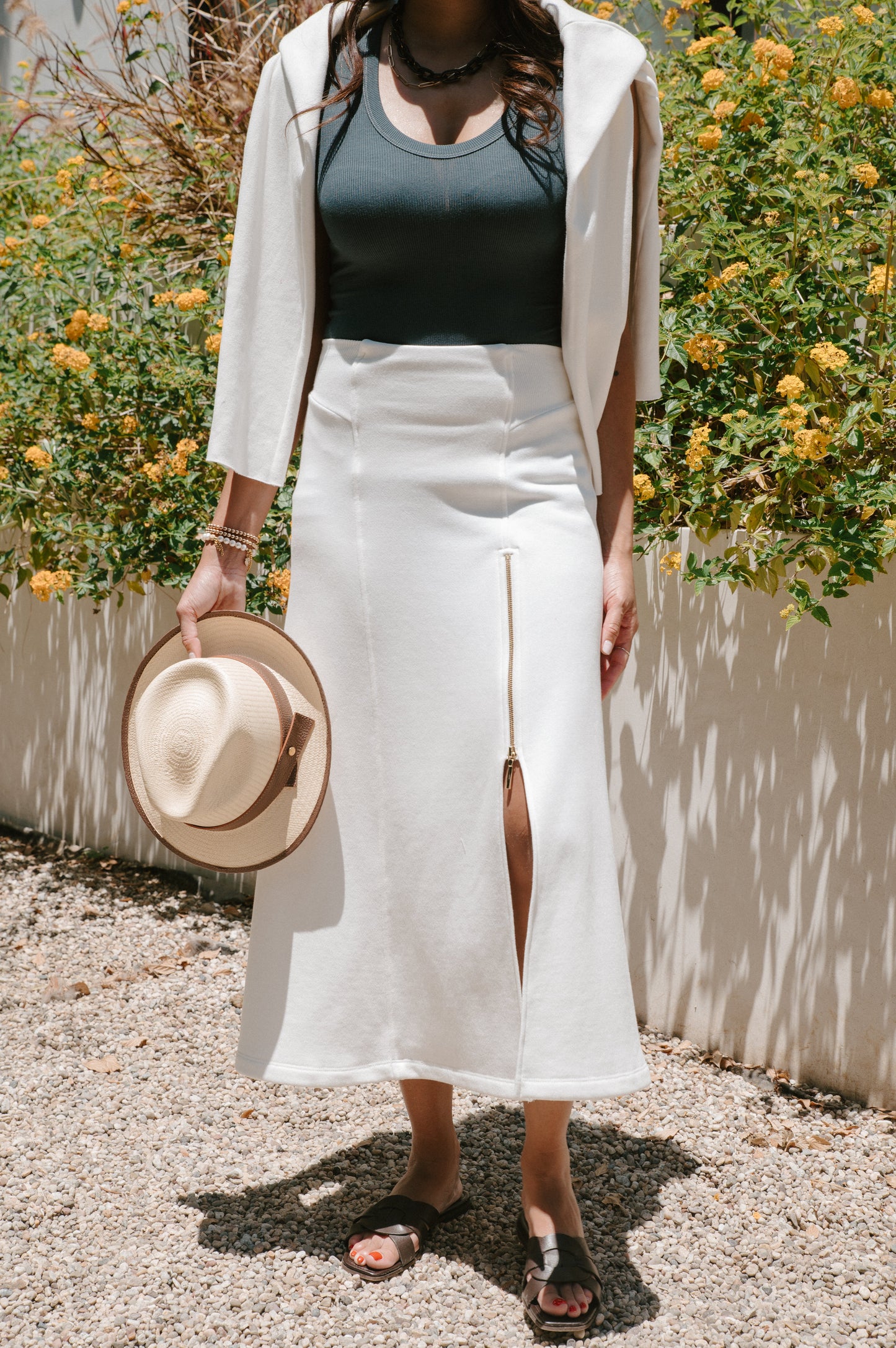 The Sia Skirt in White