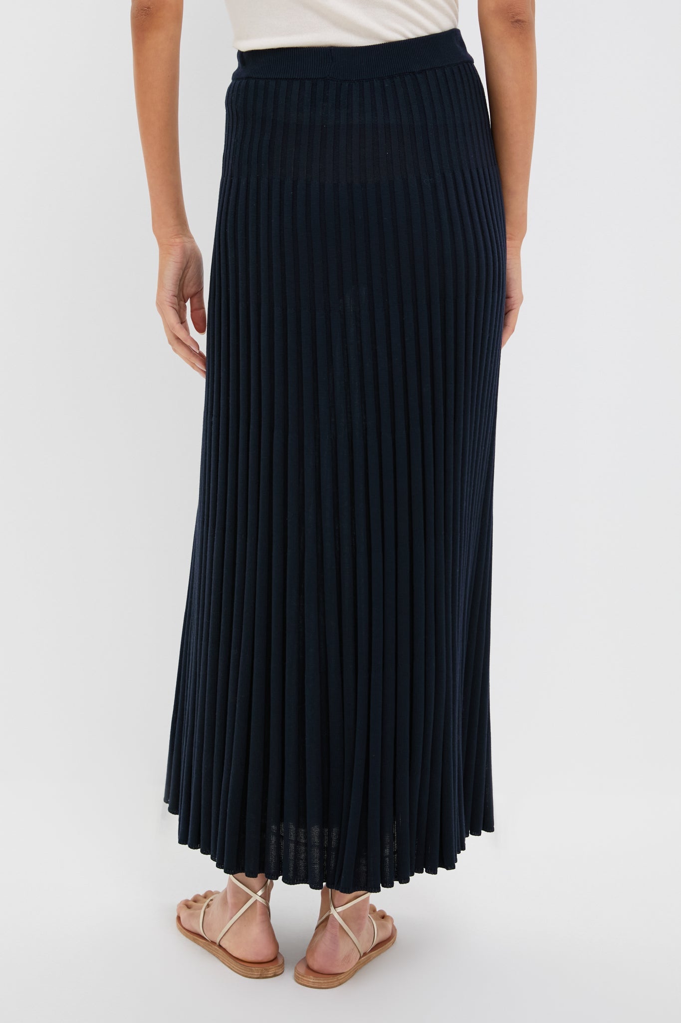 Navy Knit Kenley Skirt