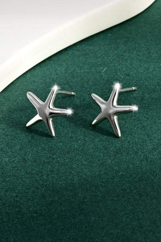 925 Sterling Silver Star Stud Earrings