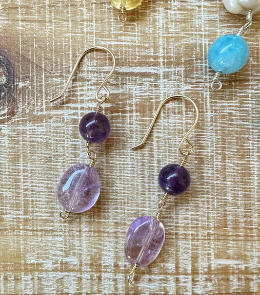 Amethyst Dangle Earrings