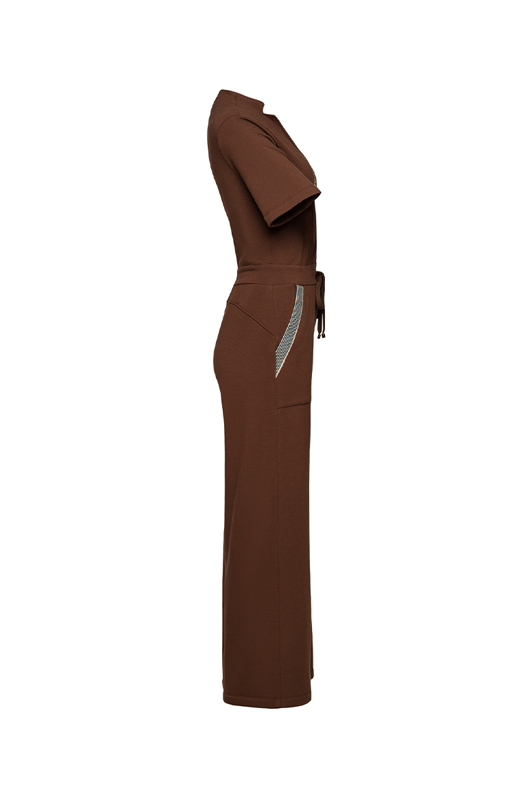 The Carolina Jumpsuit in Brown